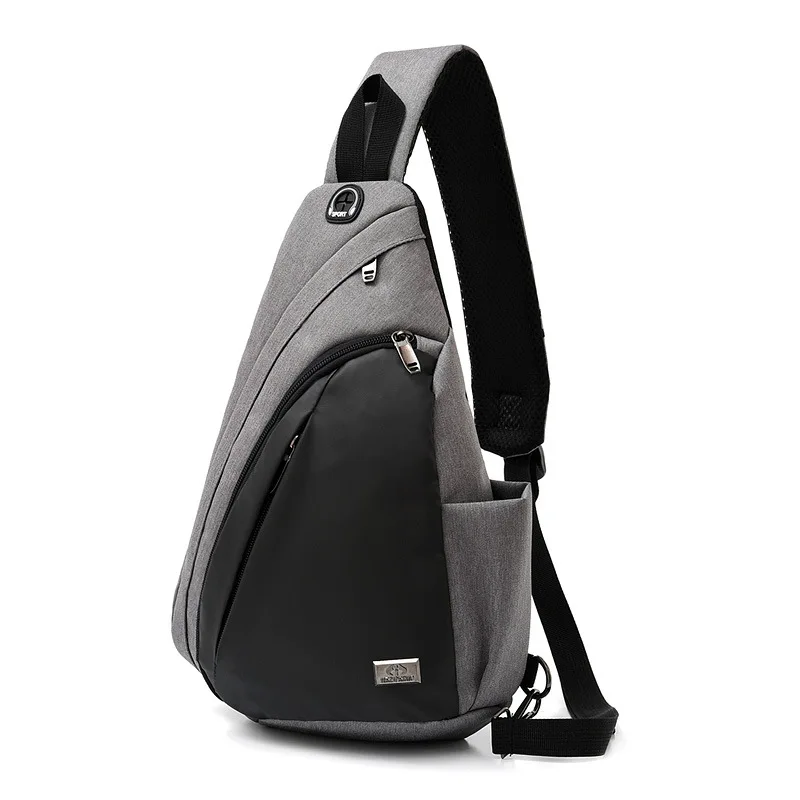 

New Style Polyester Small Messenger Bag Men's Water Droplet Bag Travel Chest Pack Smart Backpack Large Capacity Anti Spillage Tr