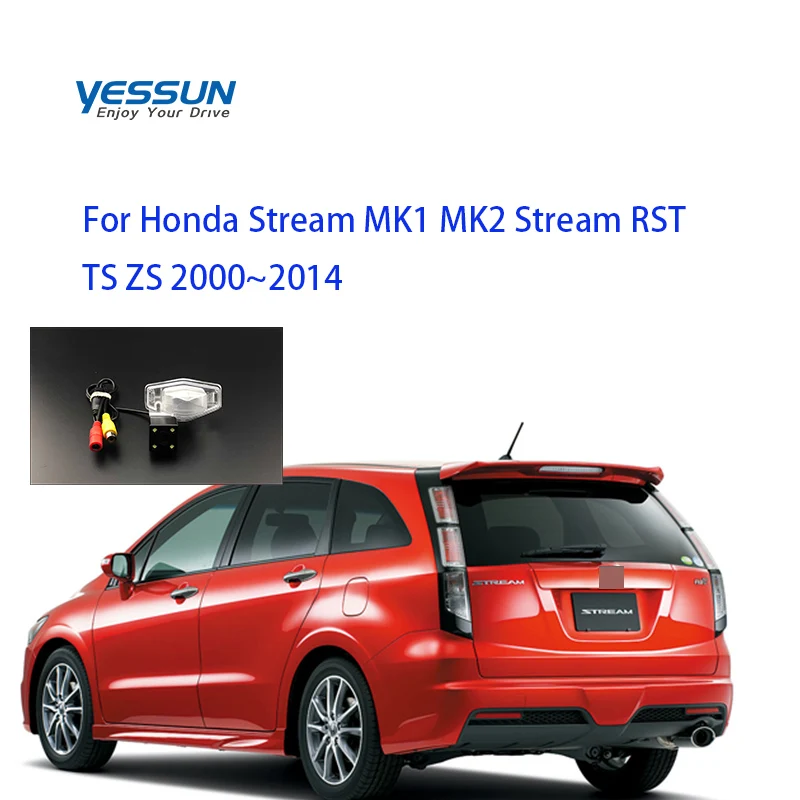 

Yessun License plate camera For Honda Stream MK1 MK2 Stream RST TS ZS 2000~2014 Car Rear View camera Parking Assistance