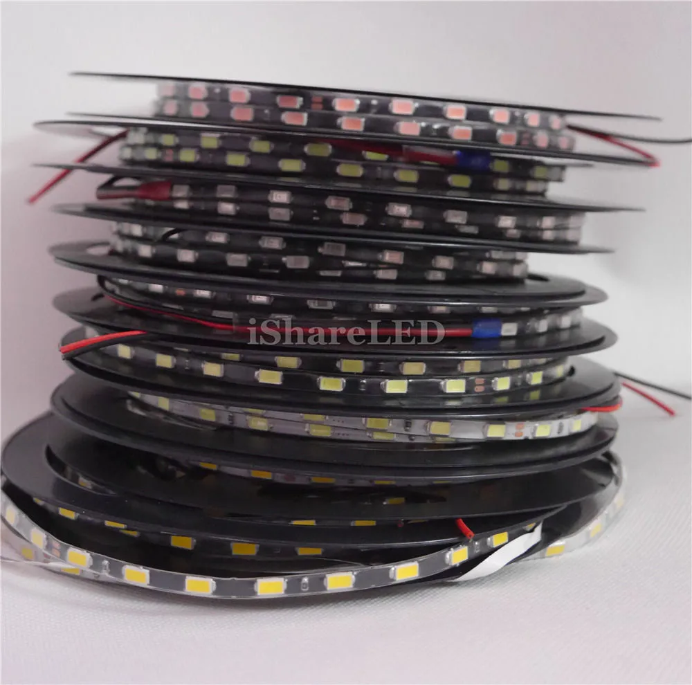 Светодиодная лента 100M 20X 5M 5mm 5730 SMD черная печатная плата теплый белый чистый