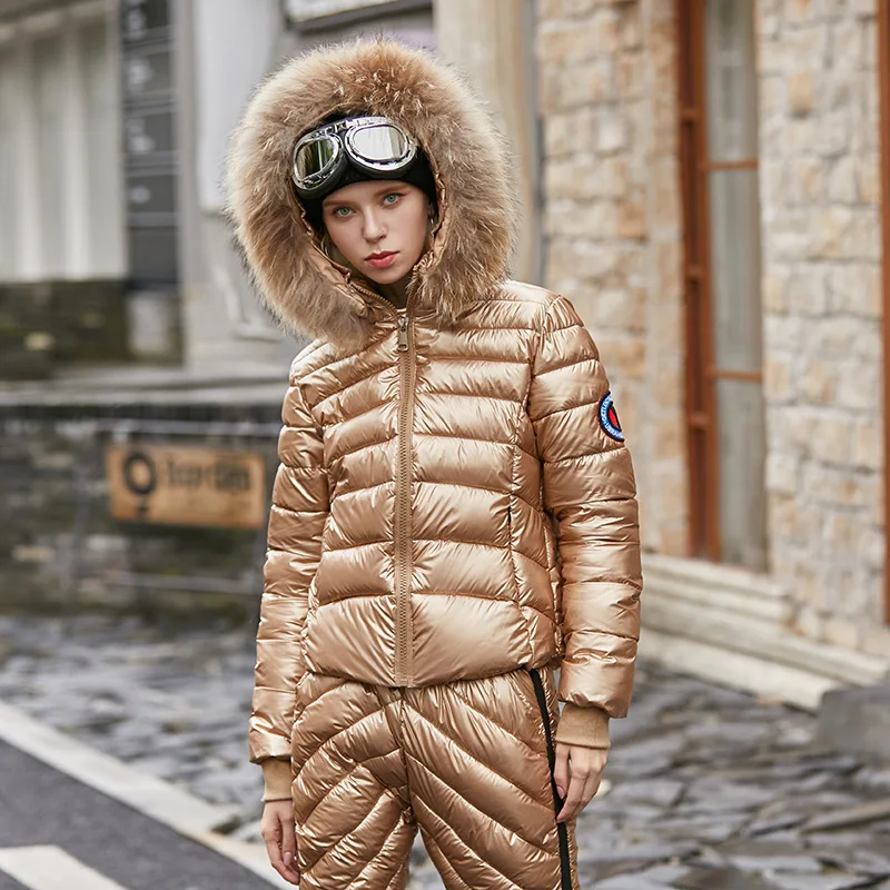 

2019 Winter New Style Bright Surface Set Cotton Coat AliExpress EBay