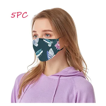 

Fashion Mask for men and women Washable Anti-Dust Mask Anti-ultraviolet Printed Adjustable smog-proof breathable Mouth Mask #35