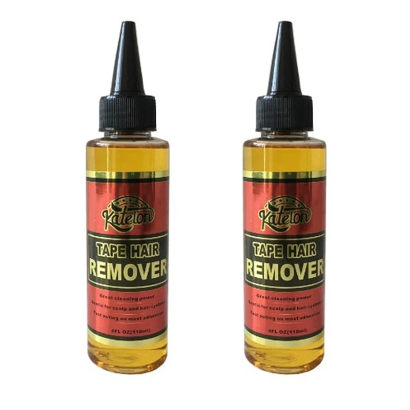 4 Oz 118 ml Katelon Yellow Liquid Remover For Tape Hair Remover for lace wig glue 2
