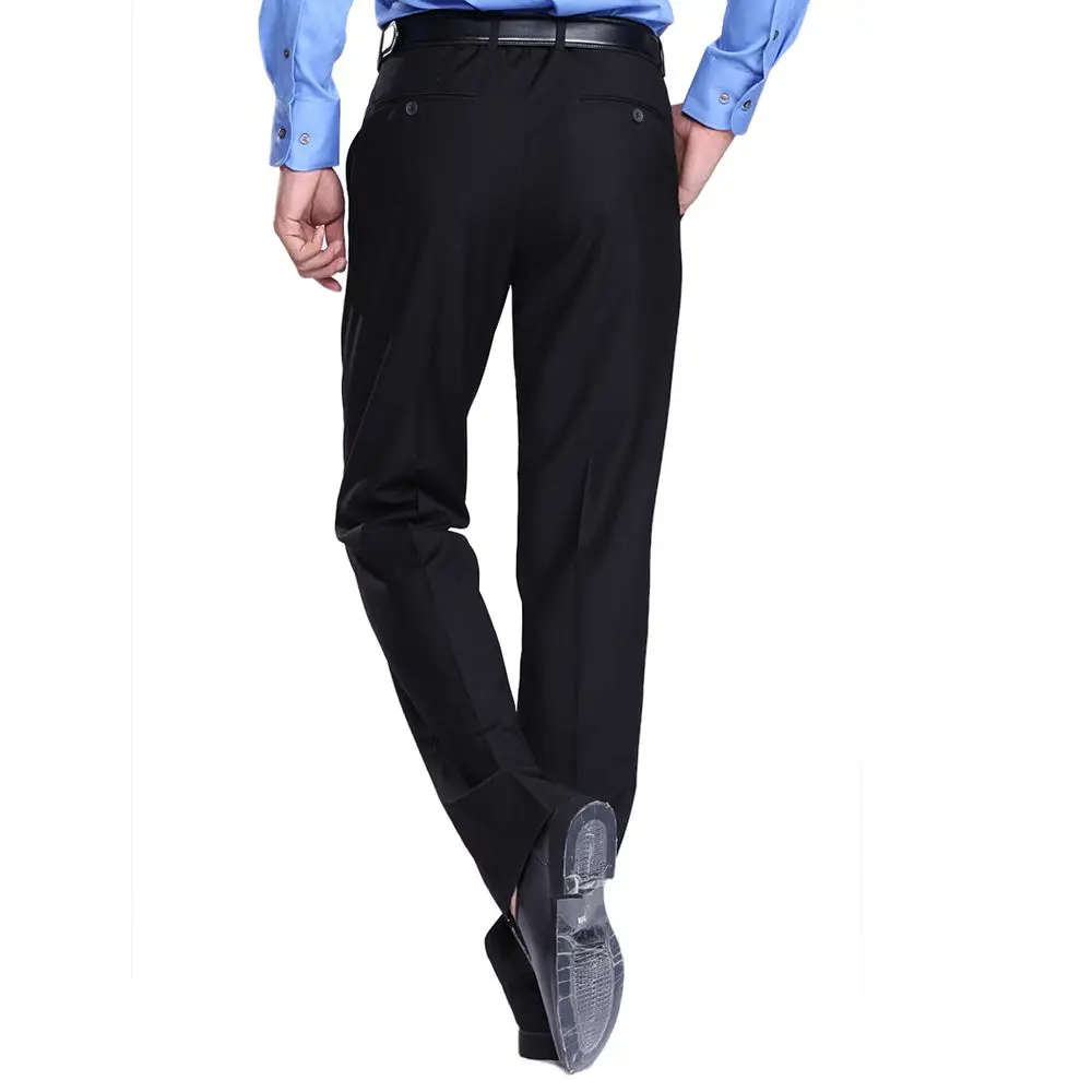 Straight Legged Pants Chef Pants for Men Work Overalls Black Staff Frock Trousers