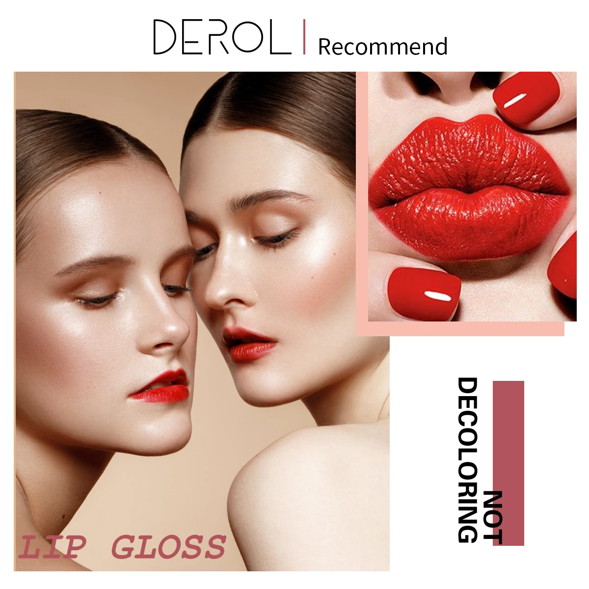 Lip Gloss Waterproof Non Stick Cup Of Matte Long Lasting Lipsticks Moist Fogs Lipgloss Lip Tint Clear No Fading Color Full Size