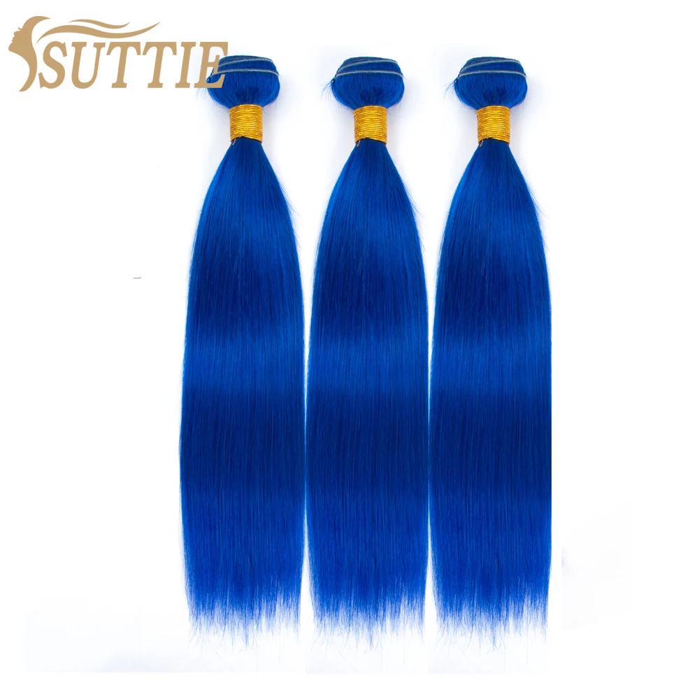 Pacotes de Cabelo Trama de Cabelo Brasileiras para Mulher Suttie Humano Virgem Roxa Rosa Azul Laranja Amarelo Colorido Tecelagem Extensões Cor 8 High Quality Apliques e perucas