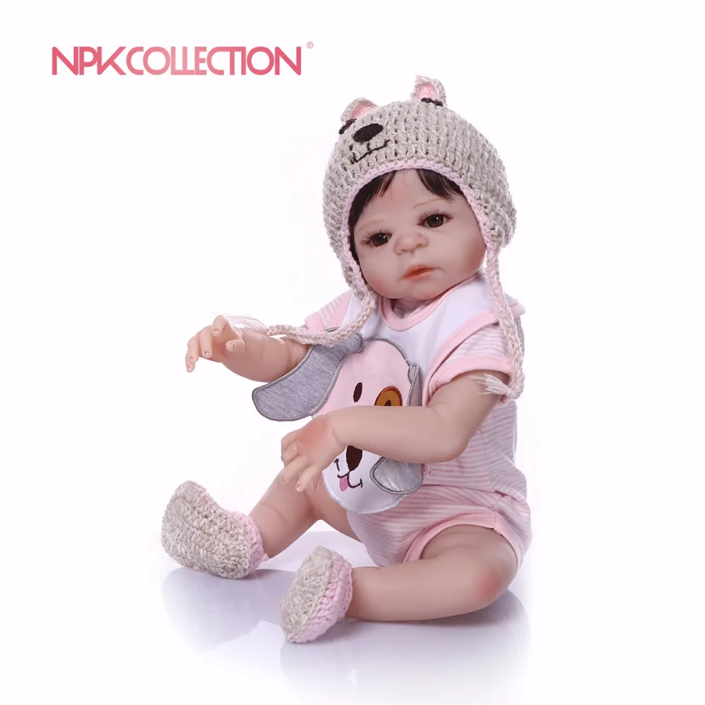 NPK Brand Boneca Reborn Doll Full Silicone Vinyl Body Reborn Baby Doll Toy Lifelike Child Xmas Birthday Gift Bath Toy Waterproof