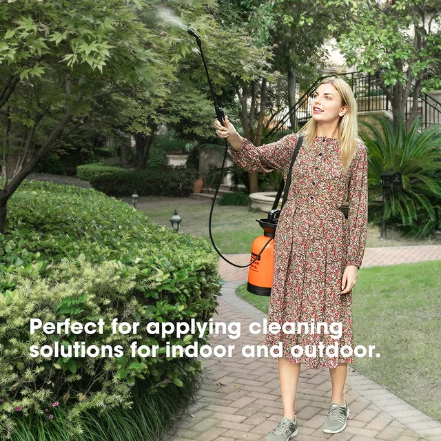 Kéznyomású Ütéskarapó Permetezőgép 5L Spray -Palack A Gyep Kerti Autó Tisztítószerelő Szerszámok Állítható Légszivattyúkertészet Permetezőgéppel - Image 6