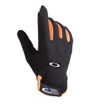 Роскошный бренд велосипед с сенсорным экраном перчатки велоперчатки перчатки для мужчин и женщин Спорт на открытом воздухе перчатки - Цвет: Оранжевый