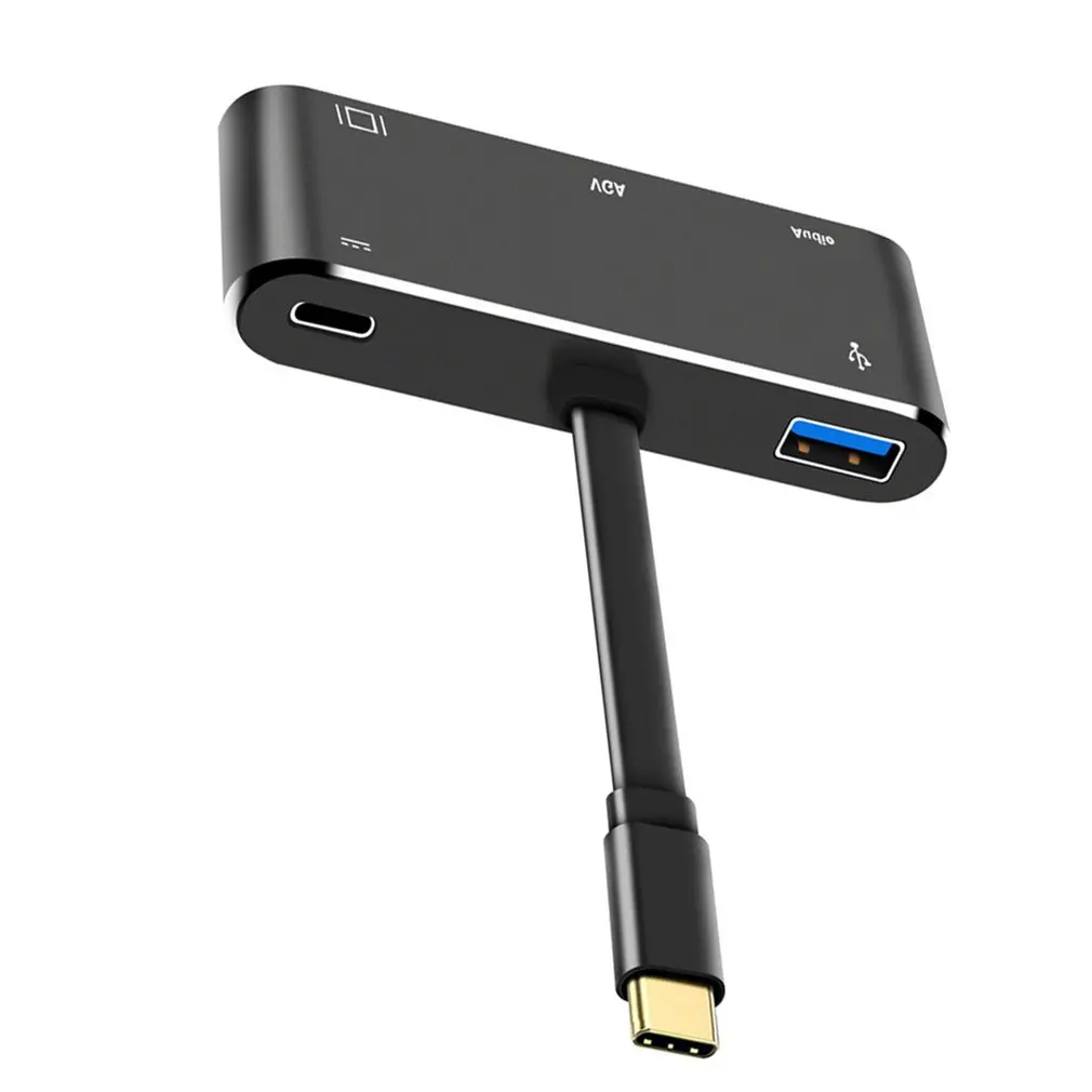 Usb type C концентратор адаптер 4K type-C к HDMI/VGA/3,5 мм аудио разъем/USB 3,0 порт/PD конвертер для ноутбука ПК компьютер