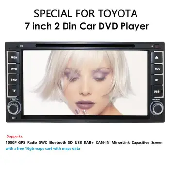 

2 din 6.2 inch 800*480 Car DVD player GPS+BT+Radio+Touch Screen+car pc+aduio+Stereo+Video For Toyota Hilux VIOS Camry Corolla TV