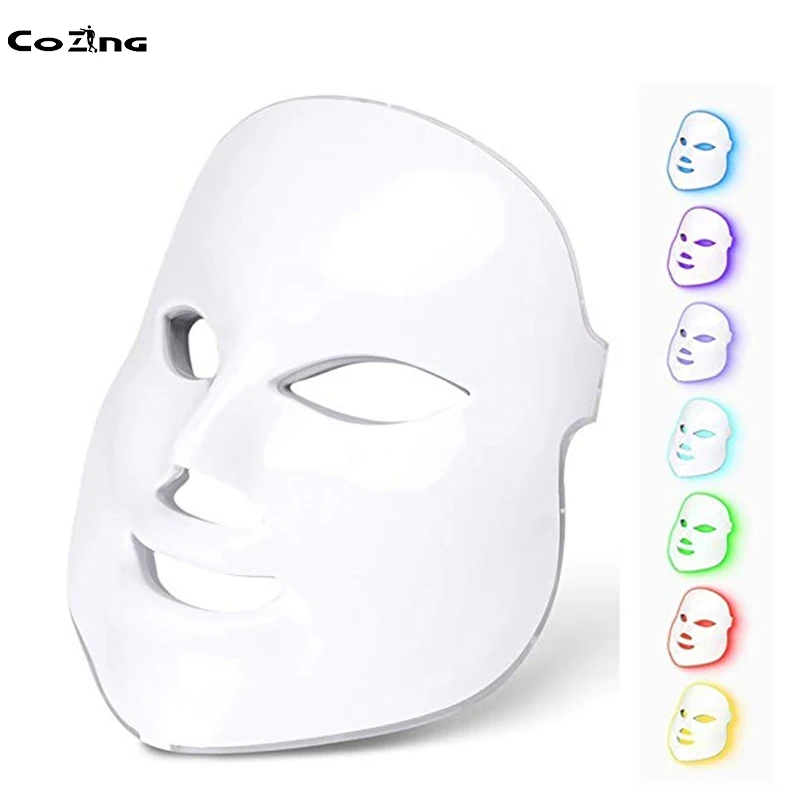 Красота и здоровье светодиодная 7 видов цветов светящаяся маска для мужчин