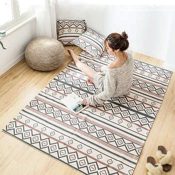 

Japan Large Carpet for Living Room Retro Boho Ethnic Bedroom Anti-Slip Rug Polar Floor Mat Tatami Prayer Mats Carpets