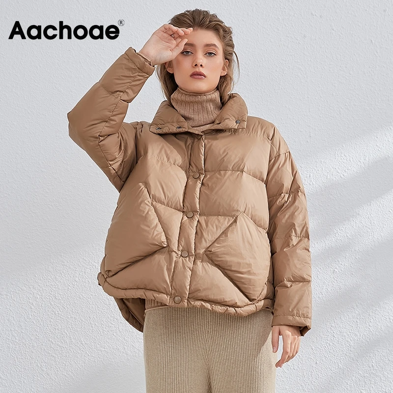 Aachoae Womens Coats 2020 Winter Single Breasted