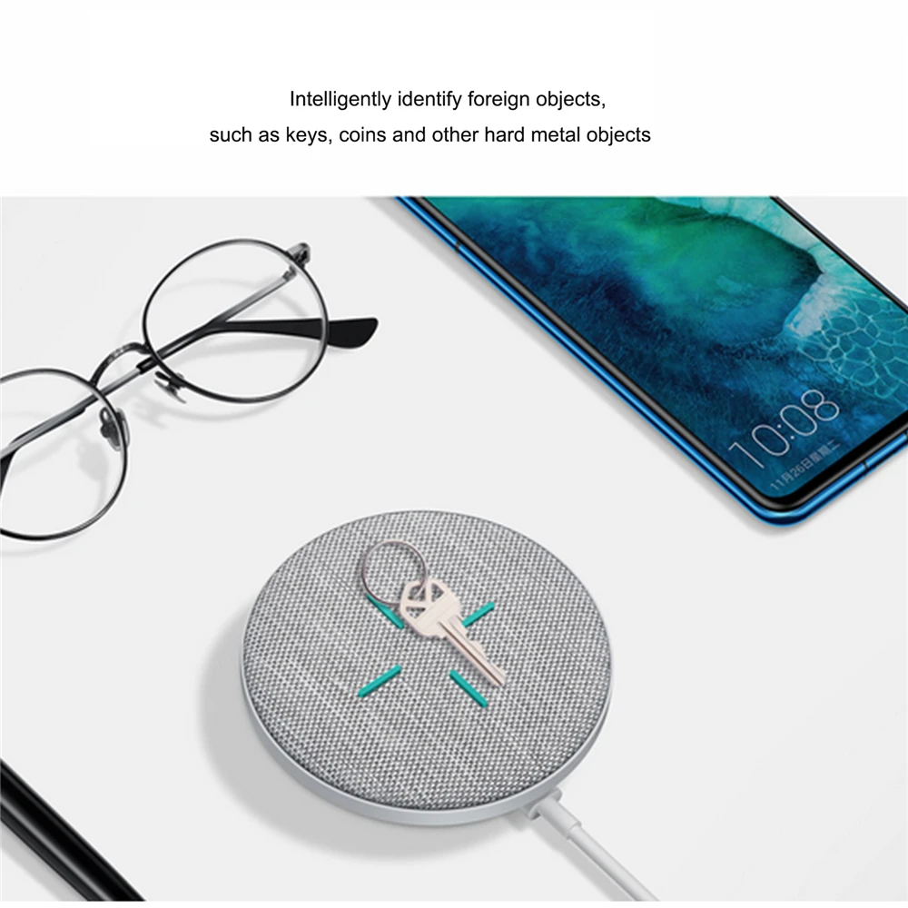 

Super Fast Smart Charging Dock for Huawei Mate 30 27W Max Qi Wireless Charger Portable Charger for Honor V30 Pro Smart Phones