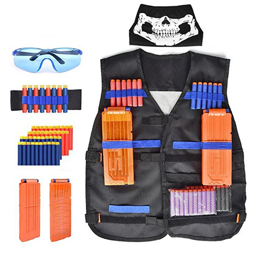 Детский тактический жилет Nerf для улицы игровой держатель набор пистолетов