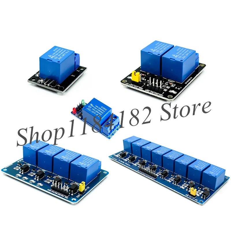 Релейный модуль 5 в 1 2 4 8 каналов с оптроном. выход релейный для arduino наличии|Реле| |