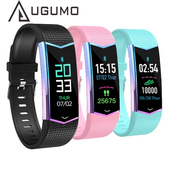 

UGUMO Smart Bracelet Fitness Tracker Wristband Heart Rate Monitor With Pedometer Sport Band For Android IOS Phone LV08