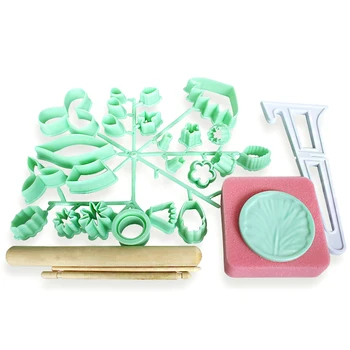 

5pcs Cake rose flower Plunger Fondant Decorating Sugar Craft Mold Cutter Tools