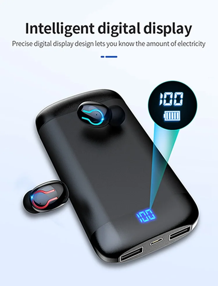 Oneplus Touch Bluetooth наушники power Bank IPX5 водонепроницаемые беспроводные наушники высокого качества с шумоподавлением