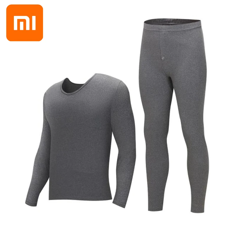 Prezzo Xiaomi biancheria intima Termica degli uomini intorno al collo in cotone pantaloni maglione che basa la biancheria intima termica set inverno
