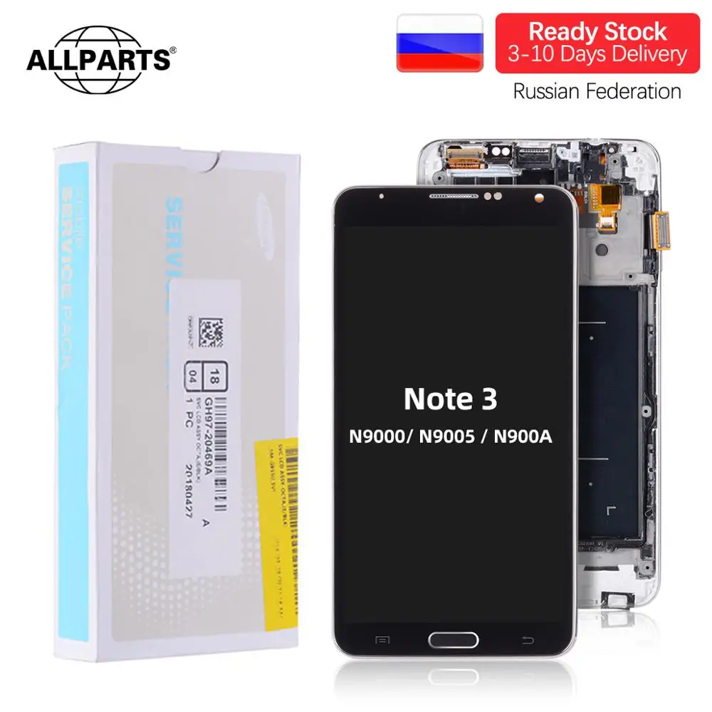 

5.7'' LCD For SAMSUNG Galaxy Note 3 LCD Display Touch Screen with Frame Note 3 N9000 N9005 N900A LCD Display Touch Screen Parts