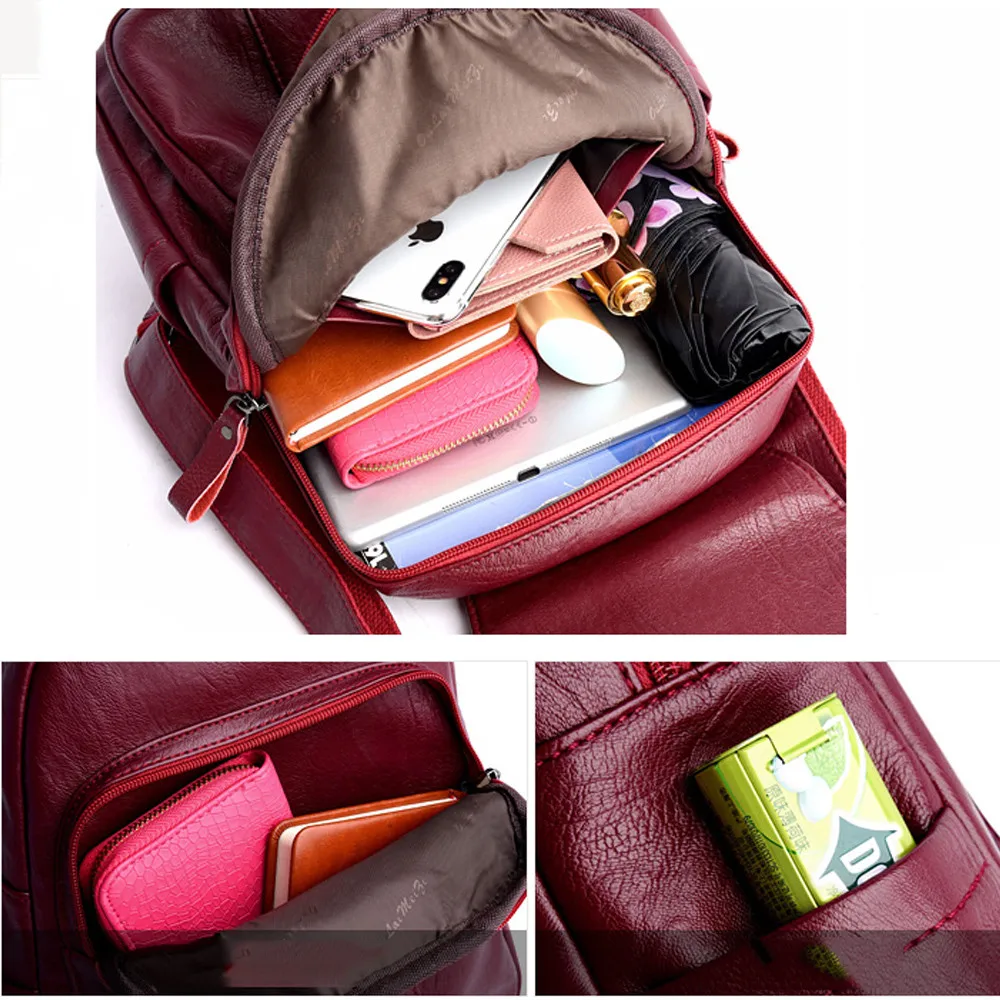 Женские рюкзаки 2019 рюкзак винтажные женские высококачественный вместительный