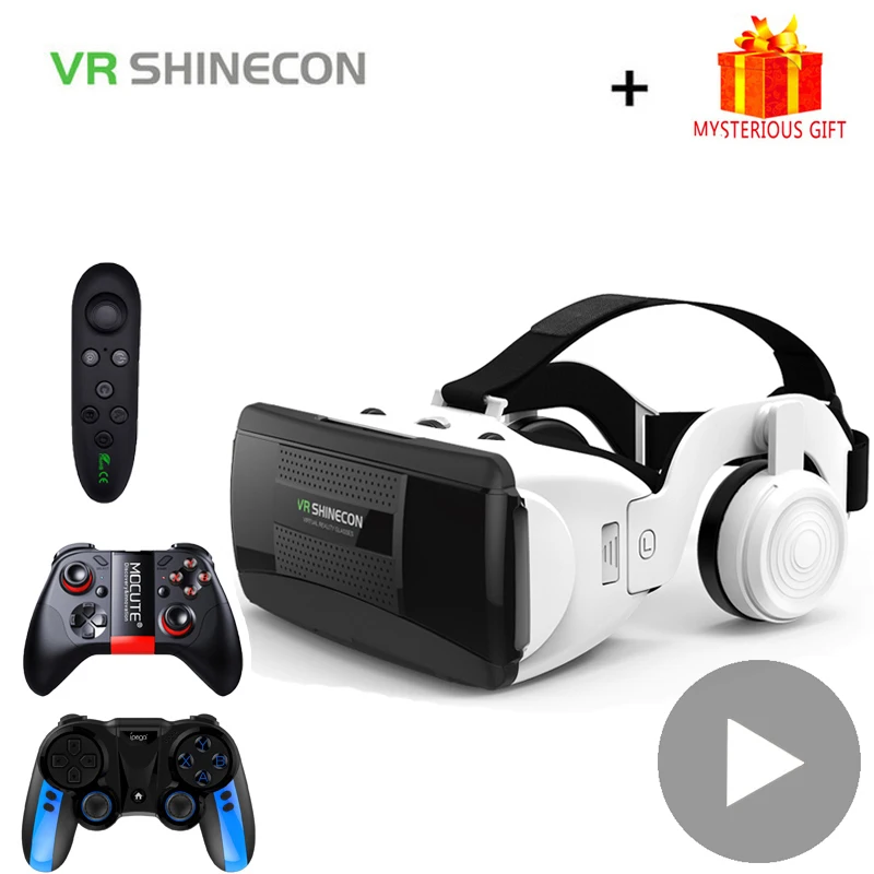 Шлем виртуальной реальности Shinecon 3d очки для смартфонов iPhone Android бинокль|3D