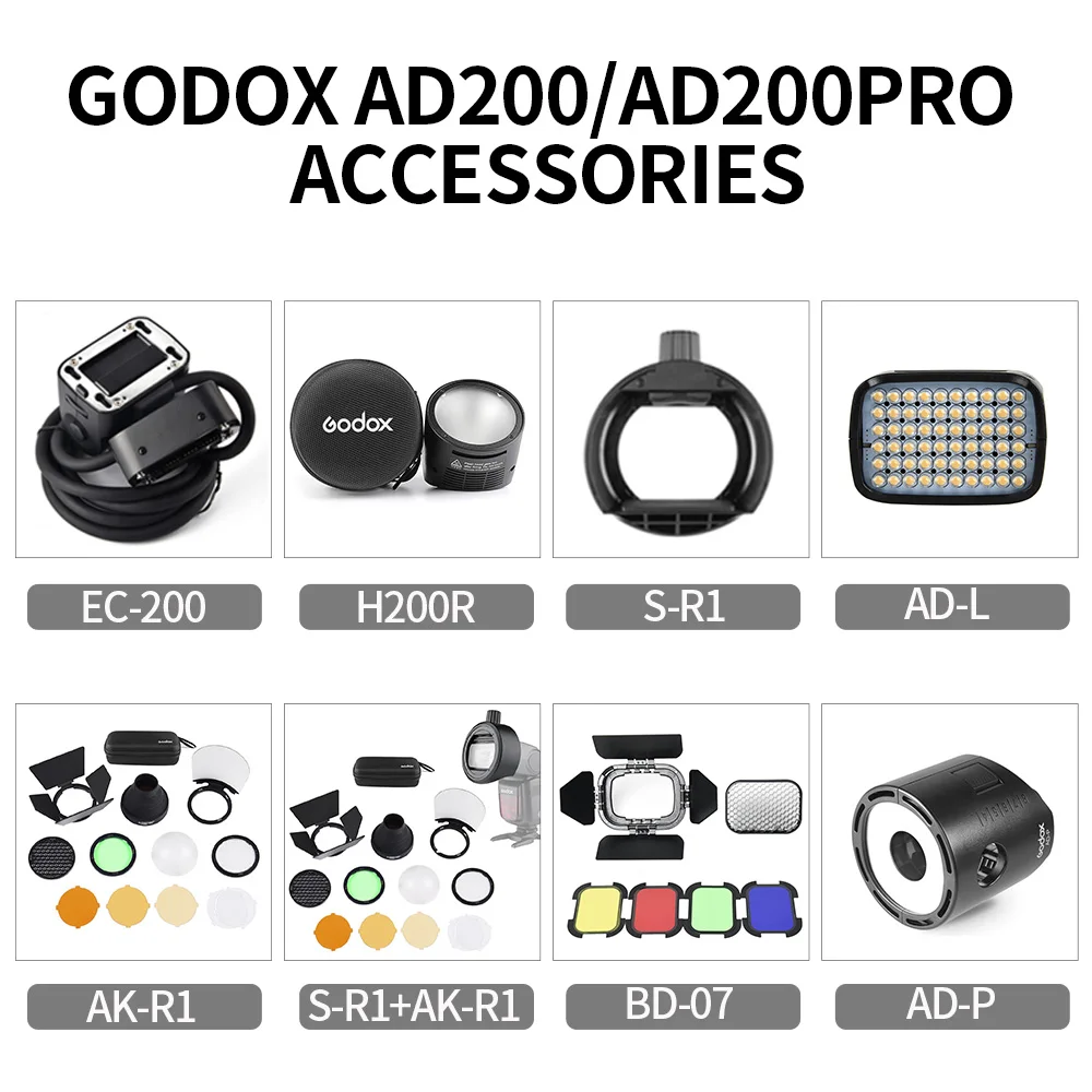Фотовспышка для AD200 PRO с цветным отражателем|Аксессуары фотостудии| |