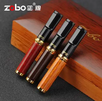 

Ebony Wood Pipes Cigarette Holder Mouthpiece Tobacco Pipe Filter Smoking Pipe Creative mens Gift