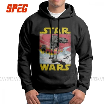 

Men's Star Wars Vintage AT-AT Hoodie Adult Pure Cotton Sweatshirt Funky Pullovers