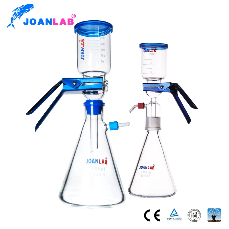 JOANLAB LAB 1pc 2000ml Vacuum filtration apparatus,membrane filter,Sand-Core Filter Equipment BOR3.3 Glass