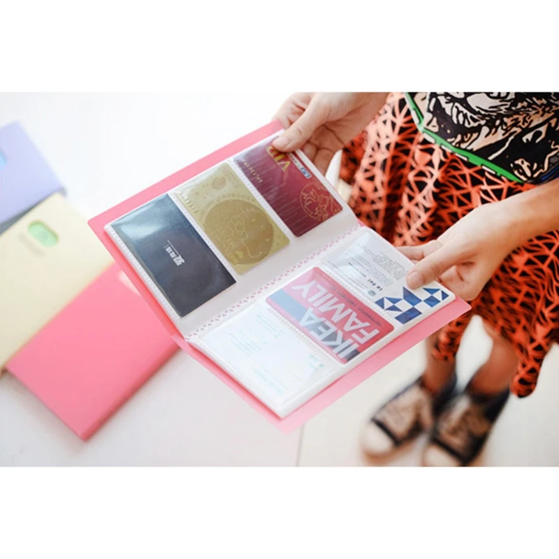 120 Pockets Business Card Book ID Credit Holder Name Card Picture Photo Album card holder photo album card binder sleeves