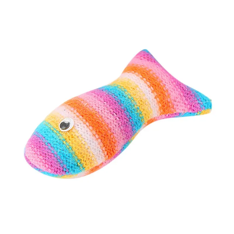 C 2Pet мягкие игрушки креативная игрушка в форме рыбы кошка подарки красочные милые устойчивые к укусам жевательные игрушки плюшевая кукла рыба играющая игрушка для PetCM - Цвет: C
