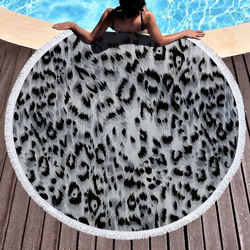 Leopard-Tiger-Pattern-Printed-Round-Beach-Towel-With-Tassels-Microfiber-150cm-Summer-Swimming-Picnic-Mat-Tapestry (4)