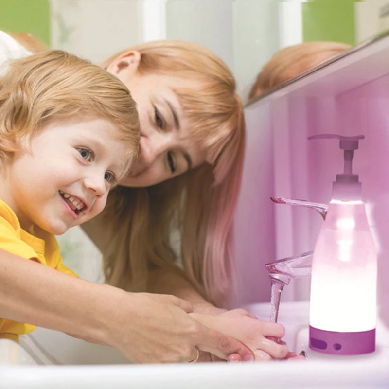 Мыло Brite Led светящаяся бутылочка для жидкого мыла дозатор дезинфицирующего средства для рук сенсор мыло диспенсер ночник портативный диспенсер для мыла