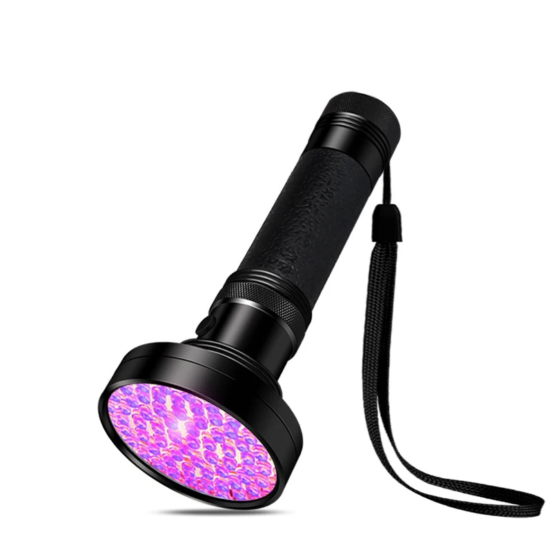 High Quality Lpx4 100 LED UV Flashlight Inspection Light Safety Detection Use 6*AA Battery Easy To Carry And Save Energy | Освещение