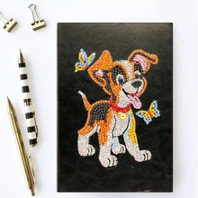 Алмазная живопись крест аксессуары для вышивания милая собака Блокнот Специальная форма Дневник Книга Алмазная вышивка инструмент А5 мозаика подарок
