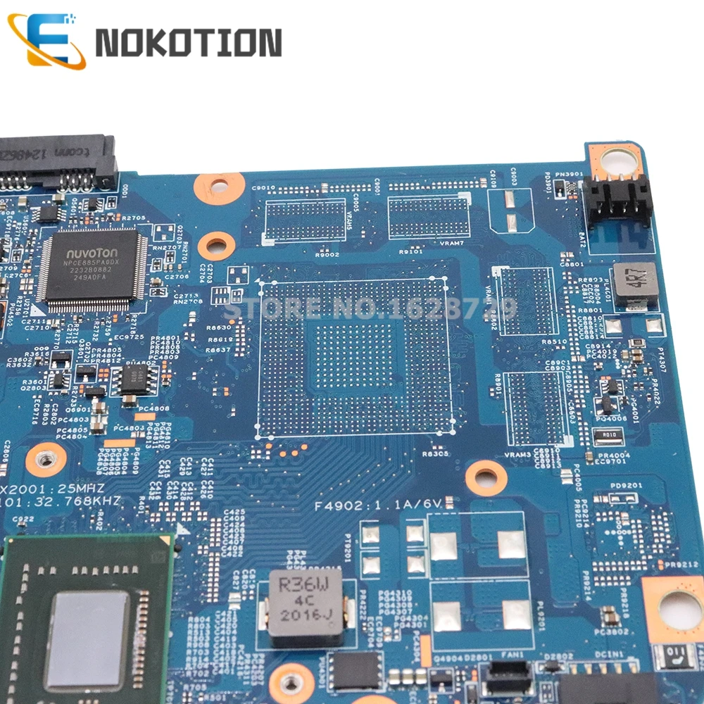 NOKOTION NBM7X11001 NB. M7X11.001 материнская плата для Acer aspire V5-571 48.4TU05.04M основная плата 987 1,5 ГГц Процессор работу для сенсорного экрана