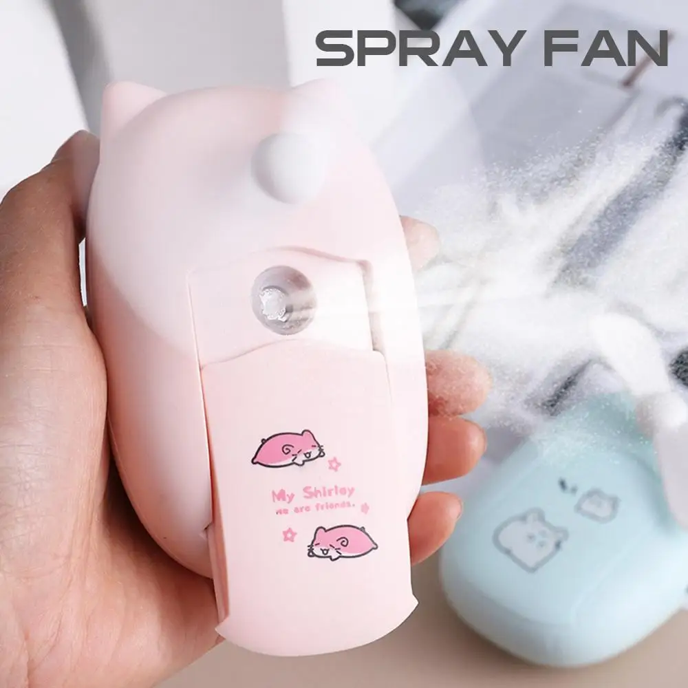 

Battery Portable Water Spray Mist Fan Electric USB Rechargeable Handheld Mini Fan Cooling Air Conditioner Humidifier for Outdoor