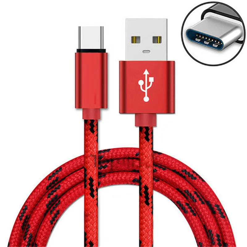 Usb-кабель для передачи данных для samsung S8 S9 S10 Xiaomi Mi8 Mi9 Тип USB кабель для huawei P20 P30 Pro Кабель Micro USB для быстрой зарядки для Xiaomi 4 4X - Цвет: Red Type-C