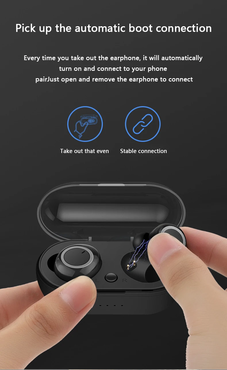 OTTWN TWS мини 5,0 горячие стиль Bluetooth наушники с зарядным Баном 3D стерео беспроводные наушники с двойным микрофоном истинный беспроводной