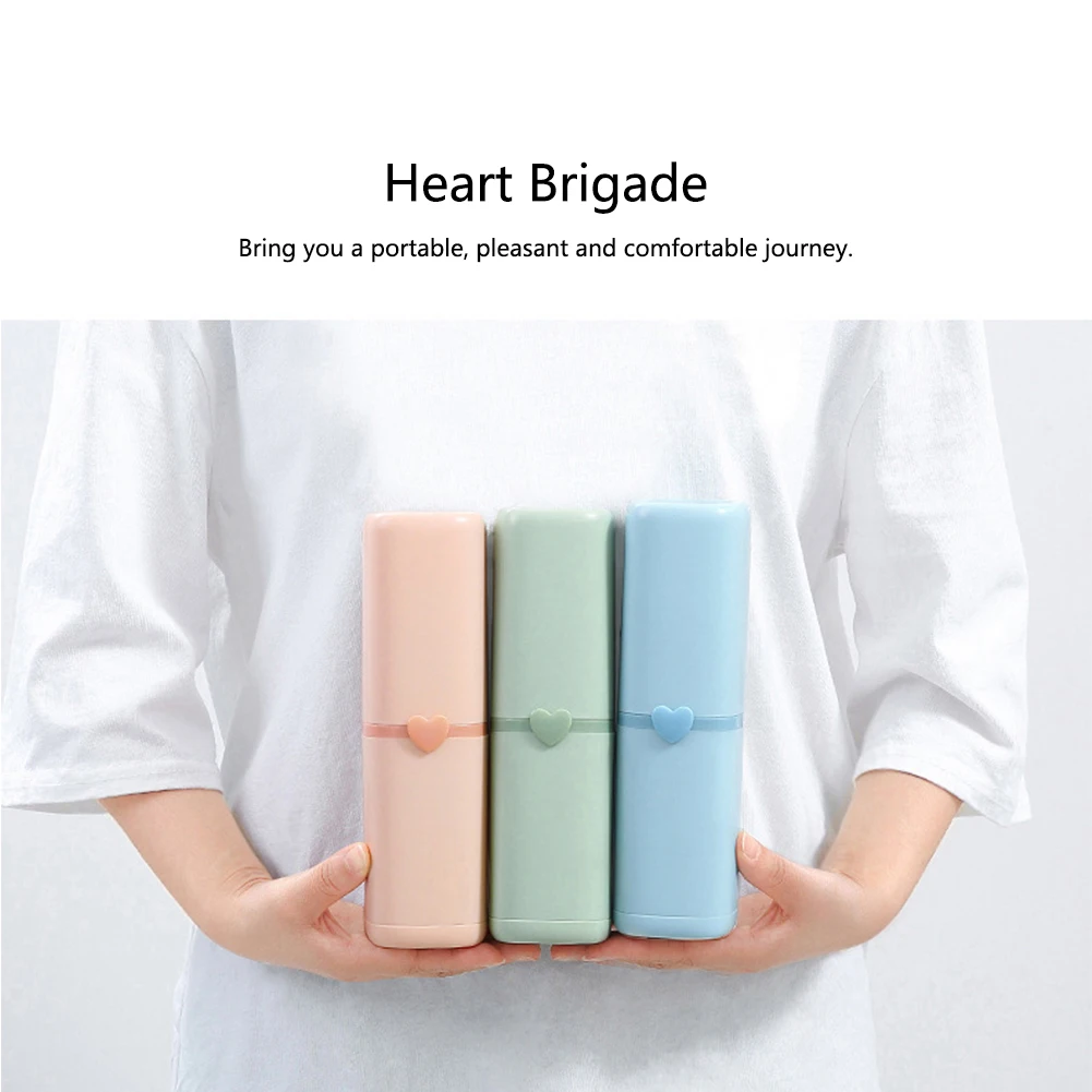 With Comb Organizer Travel Storage Box Toiletry Partition Gargle ABS Mirror Ventilation Home Toothbrush Holder Portable
