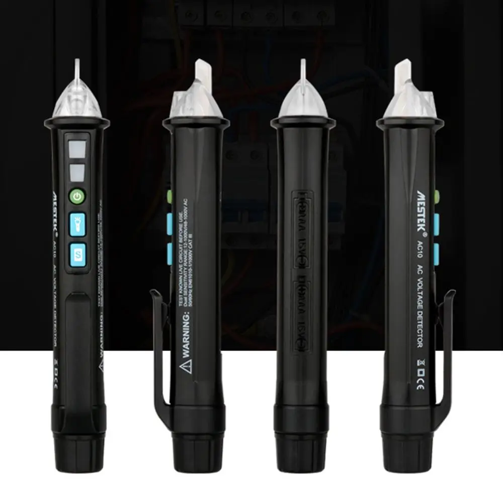 MESTEK 12 V-1000 v Ручка стиль электрический индикатор Бесконтактный детектор напряжения переменного тока тестер метр Светодиодная розетка датчик напряжения
