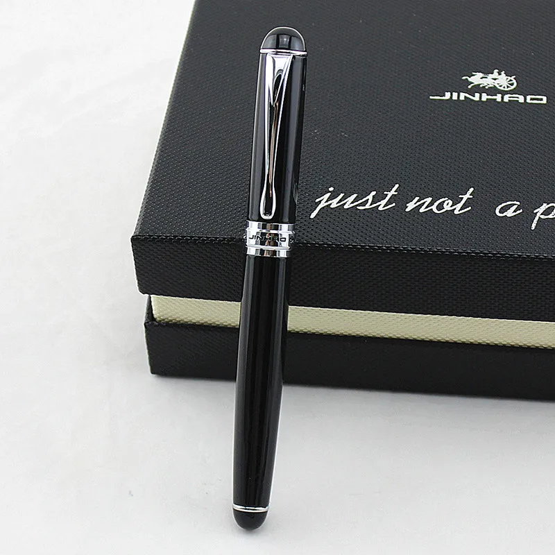 Роскошный бренд Jinhao X750 перо для каллиграфии перьевая ручка средняя 18KGP перо для школы, офиса, чернильные ручки, подарочные канцелярские принадлежности