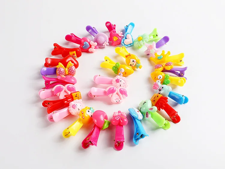 1000pcs/lot DIY Multi Plastic Candy Colore Jelly Hair Duck Clips Moetry Baby Hairpin Hair Styling Tools Accessories HA1432