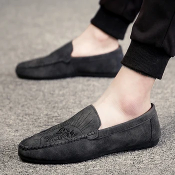 

GOODRSSON Men's loafers high quality breathable spring and autumn men's lightweight flat bottom outdoor casual men's driving