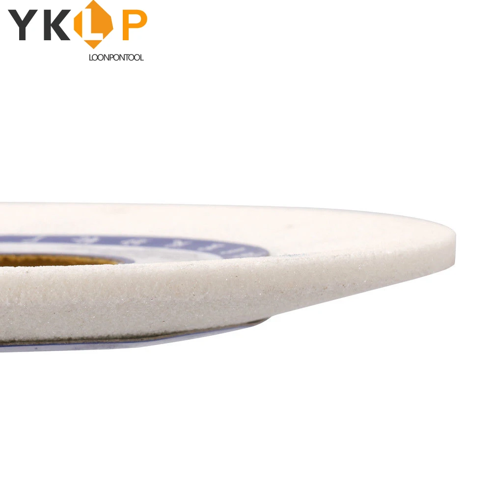 125mm/150mm Ceramic White Corundum Grinding Wheel Disc Abrasive Pad Ceramic Grinding Wheel disc shape 32mm Bore 80#