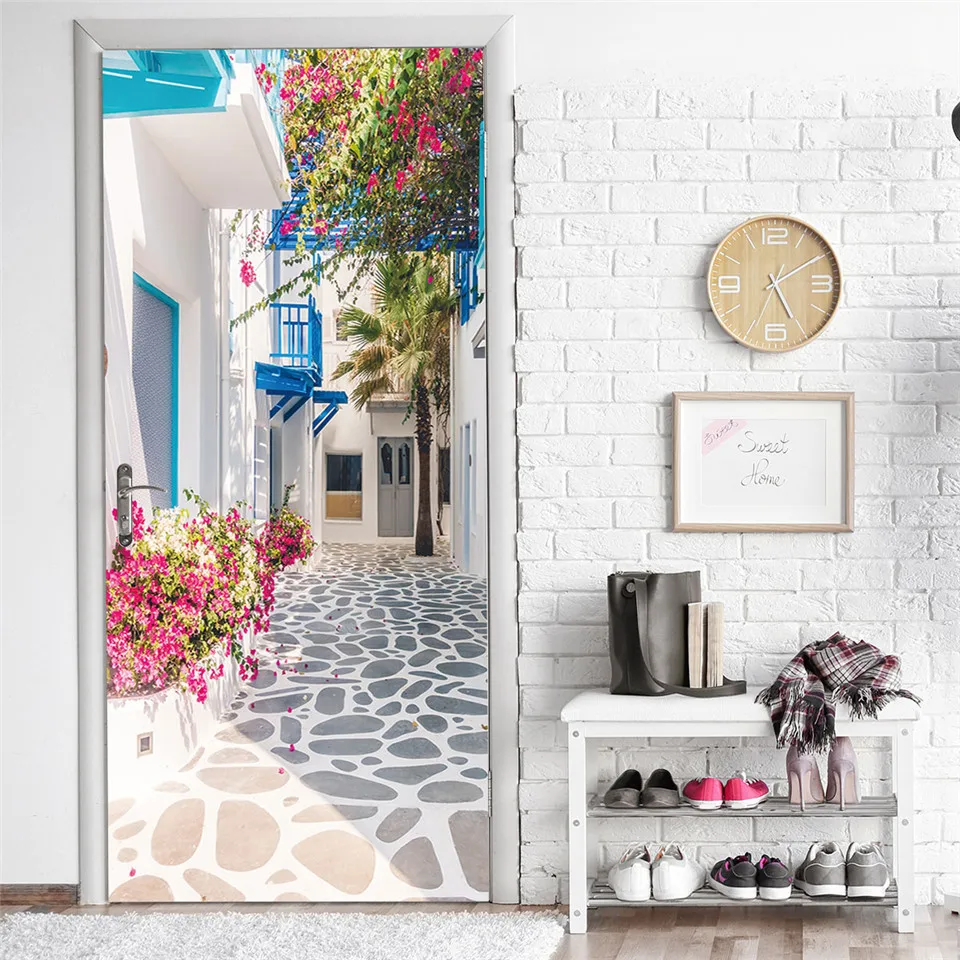 Pegatinas Puerta Navidad ZXLLO Sticker Porte Effet 3D Puerta Puente  Colgante Mural Autoadhesivo Decoración Del Hogar Pegatinas De Pared  Dormitorio Sala De Estar Póster Extraíble Pegatinas De Arte 95x215cm  Pegatinas Navidad Puertas, image size:960x960