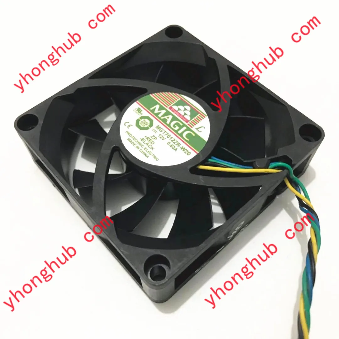 

MAGIC MGT7012ZR-W20 DC 12V 0.63A 70x70x15 мм вентилятор охлаждения сервера
