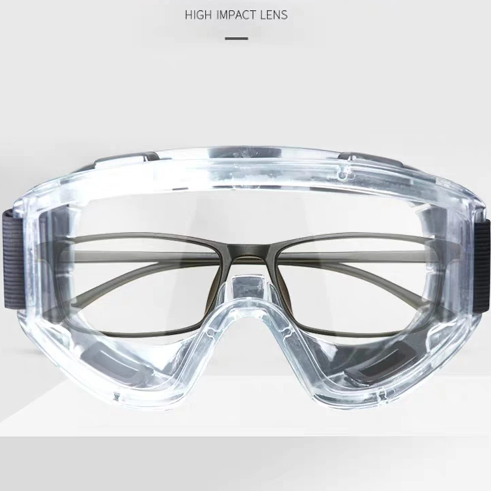 

PC Safety Goggles Transparent Protective Glasses Anti-fog Anti-Splash Wind-Proof Work Big Safety Glasses For Industrial Research
